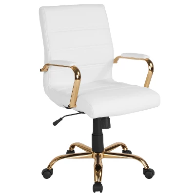 Merrick Lane Contemporary Mid-Back Home Office Chair With Padded Arms 16 Merrick Lane Contemporary Mid-Back Home Office Chair With Padded Arms - Image 14