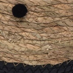 Set Of 2 Natural Cattail Decorative Storage Baskets With Pom Poms - Foreside Home & Garden -HOMCOM Store GUEST 00043bd5 1d0e 4ef2 aa0b 76f9367e5c24