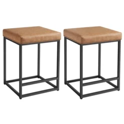 Yaheetech 24" H Backless Upholstered Bar Stools Set Of 2 For Kitchen Counter -HOMCOM Store GUEST 003d842f 707f 4e7e a0e6 e74778486a01