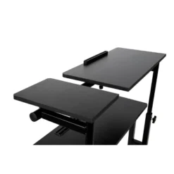 Black Rolling Sitting/Standing Desk With Side Storage - Mind Reader -HOMCOM Store GUEST 00be6942 3246 4aaf 8430 b3a4755ea7fc