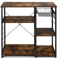 Costway Industrial Kitchen Baker's Rack Microwave Stand Utility Storage Shelf W/ 6 Hooks Steel Black 19 Costway Industrial Kitchen Baker's Rack Microwave Stand Utility Storage Shelf W/ 6 Hooks Steel Black -HOMCOM Store GUEST 00ca0c6a d72f 400d b0b5 63a53301a7fe