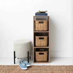 35.43" Vaibryn 3 Cube Organizer Brown - Signature Design By Ashley -HOMCOM Store GUEST 00e21c26 6110 4016 9b3a 984335b6b6cb