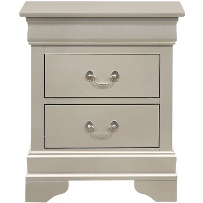 Passion Furniture Louis Philippe 2-Drawer Nightstand (24 In. H X 21 In. W X 16 In. D) 11 Passion Furniture Louis Philippe 2-Drawer Nightstand (24 In. H X 21 In. W X 16 In. D) - Image 9