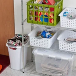 Sterilite Ultra Plastic Durable Storage Bin Tote Baskets With Comfortable Handles For Household And Office Organization -HOMCOM Store GUEST 027fb84d 72e7 4a0f 87aa 5dd28f1bef78