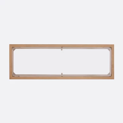 Jamel Metal/Glass Console Table Gold - Aiden Lane 5 Jamel Metal/Glass Console Table Gold - Aiden Lane - Image 3