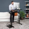 Black Rolling Sitting/Standing Desk With Side Storage - Mind Reader 1 Black Rolling Sitting/Standing Desk With Side Storage - Mind Reader -HOMCOM Store GUEST 02b51cfc d00e 4387 9ed0 44075ca2fa85