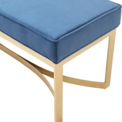 Secor Upholstered Accent Bench With Metal Base - Martha Stewart -HOMCOM Store GUEST 030d8c53 7420 4578 8531 7d52de2ade74