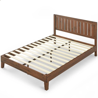 Vivek Deluxe Wood Platform Bed With Headboard - Zinus 11 Vivek Deluxe Wood Platform Bed With Headboard - Zinus - Image 9