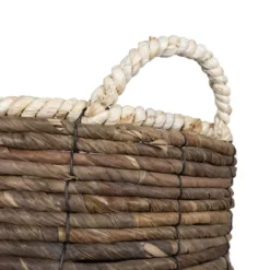 Set Of 2 Wrapped Rim Baskets Banana Leaf, Corn Husk & Metal - Foreside Home & Garden 10 Set Of 2 Wrapped Rim Baskets Banana Leaf, Corn Husk & Metal - Foreside Home & Garden -HOMCOM Store GUEST 037ed884 052f 4a59 a79e 7c6518307aa3