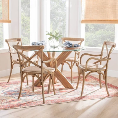 Helia Arm Chair Ash Gray - Linon 8 Helia Arm Chair Ash Gray - Linon - Image 6