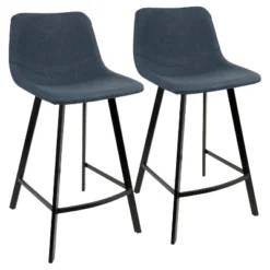 Set Of 2 26" Outlaw Industrial Counter Height Barstool - Lumisource -HOMCOM Store GUEST 04316c55 db53 4cca 8bcc 7f49cb904dde