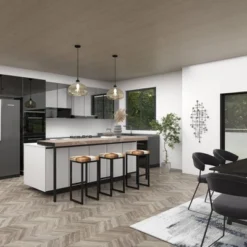 Industrial Cowhide And Metal Bar Height Stool Brown - Olivia & May -HOMCOM Store GUEST 044d9e24 4471 4bf9 95f9 e1a5117e1e07