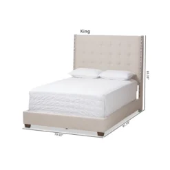 Georgette Modern And Contemporary Fabric Upholstered Bed - Baxton Studio 17 Georgette Modern And Contemporary Fabric Upholstered Bed - Baxton Studio -HOMCOM Store GUEST 04f5e4b4 9948 4ca0 badd 9dd454dd4923