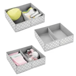 MDesign Fabric Dresser Drawer Organizer, 2 Section, 3 Pack 20 MDesign Fabric Dresser Drawer Organizer, 2 Section, 3 Pack -HOMCOM Store GUEST 05038d71 bd4b 4c43 806d 834989f9c459