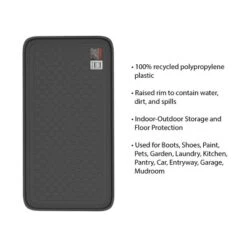 Fleming Supply All-Weather Large Plastic Boot Tray For Indoor And Outdoor Use – Set Of 2, Black -HOMCOM Store GUEST 05643220 833d 413b 9141 965fe6bf6f5f