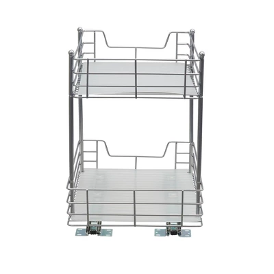 Household Essentials 12" 2-Tier Pantry Organizer Nickel 7 Household Essentials 12" 2-Tier Pantry Organizer Nickel - Image 5