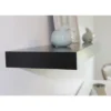36" Decorative Floating Shelf Wall Mounted Hidden Brackets Black - Inplace -HOMCOM Store GUEST 065f8dc6 72b1 410a 8d43 df35eefce8b2