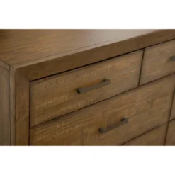 Aurora Mid Century Seven Drawer Wood Dresser & Mirror Brown - Abbyson Living -HOMCOM Store GUEST 0660f6f2 bb46 45d0 8820 0c563257b1aa