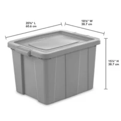 Sterilite Tuff1 18 Gallon Plastic Storage Tote Container Bin With Lid -HOMCOM Store GUEST 08316251 91ee 4921 8077 999cbb30948c