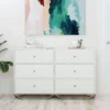 Blair 6 Drawer Dresser White - CosmoLiving By Cosmopolitan -HOMCOM Store GUEST 08591634 7eea 47c4 8c5e 0fc1bb543ee0