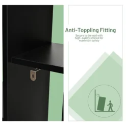 Costway 8-Shelf Bookcase Modern Tree Bookshelf Storage Decor Freestanding White/Black 20 Costway 8-Shelf Bookcase Modern Tree Bookshelf Storage Decor Freestanding White/Black -HOMCOM Store GUEST 085a31bd a490 4add b148 3efa23e666b9