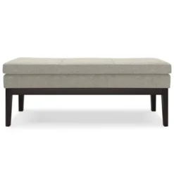 Bragg Ottoman Bench Light Gray - WyndenHall -HOMCOM Store GUEST 0910b477 b585 4656 b665 8d52245be093