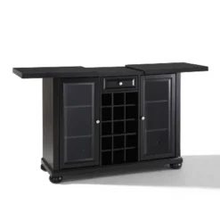 Alexandria Sliding Top Bar Cabinet Black - Crosley -HOMCOM Store GUEST 09955d36 be99 43d6 9f08 fa45fbad08bd