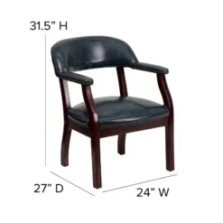 Flash Furniture Navy Vinyl Luxurious Conference Chair With Accent Nail Trim -HOMCOM Store GUEST 09ca0eb8 49cd 4952 a004 06ee512bc138