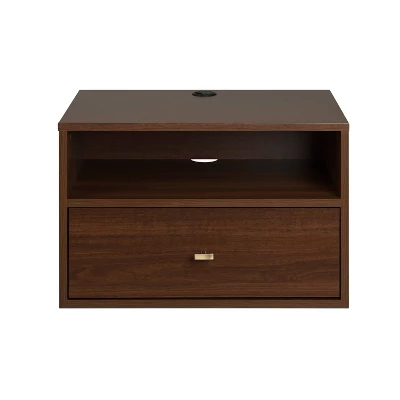 Floating 1 Drawer Nightstand With Open Shelf - Prepac 17 Floating 1 Drawer Nightstand With Open Shelf - Prepac - Image 15