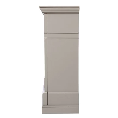 Talsham Base Electric Fireplace With Marble Surround Gray - Aiden Lane 7 Talsham Base Electric Fireplace With Marble Surround Gray - Aiden Lane - Image 5