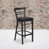 Emma And Oliver Two-Slat Ladder Back Black Metal Restaurant Dining Barstool 1 Emma And Oliver Two-Slat Ladder Back Black Metal Restaurant Dining Barstool -HOMCOM Store GUEST 0a715548 5e3e 48d5 ab7c 6fc8df2b8131