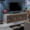 Briggin Industrial TV Stand For TVs Up To 70" Walnut/Cement - HOMES: Inside + Out -HOMCOM Store GUEST 0ad25d60 f1a2 4726 9d45 a6d363175580