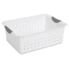 Sterilite Ultra Ventilated Open Top Plastic Storage Organizer Basket With Gray Contoured Carrying Handles -HOMCOM Store GUEST 0b19a77d ccc0 4df7 b827 0247f7dea5e9