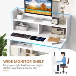 Costway Home Office Computer Desk Workstation Laptop PC Table W/ Drawer & Shelf -HOMCOM Store GUEST 0b8bf591 bd0c 4c76 b93b 2bfc1a16617c