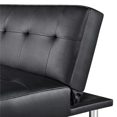 Yaheetech Faux Leather Adjustable Convertible Sofa Bed Couch Futon For Living Room 8 Yaheetech Faux Leather Adjustable Convertible Sofa Bed Couch Futon For Living Room - Image 6