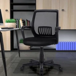 Costway Mid-Back Office Executive Chair Mesh Chair Height Adjustable W/ Lumbar Support -HOMCOM Store GUEST 0df5656b 2f28 4b56 b5e8 946017c84ec0