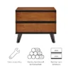 Mid-Century Modern 2 Drawer Nightstand Walnut - Linon 2 Mid-Century Modern 2 Drawer Nightstand Walnut - Linon -HOMCOM Store GUEST 0e43eabc 498e 460c b134 3dec9ed2fda7