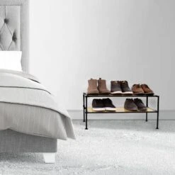 Seville Classics 2 Tier Stackable Aspen Resin Slat Shoe Rack Black 17 Seville Classics 2 Tier Stackable Aspen Resin Slat Shoe Rack Black -HOMCOM Store GUEST 0f83569e 148b 431f b7cd 4ed8fa0ae275