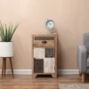 LuxenHome Wood Farmhouse 1-Drawer 1-Door Side Table With Storage. 2 LuxenHome Wood Farmhouse 1-Drawer 1-Door Side Table With Storage. -HOMCOM Store GUEST 106ad28b 5511 4775 bb0c 9d7de64d59bb
