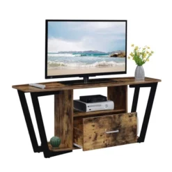 Graystone 1 Drawer TV Stand For TVs Up To 60" With Shelves - Breighton Home 13 Graystone 1 Drawer TV Stand For TVs Up To 60" With Shelves - Breighton Home -HOMCOM Store GUEST 11f36768 8753 4fd6 875a 1f4a9f89b36a