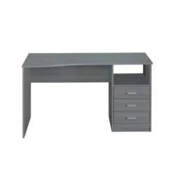 Classic Computer Desk With Multiple Drawers Gray - Techni Mobili -HOMCOM Store GUEST 1206b053 c499 4d67 8b48 3a747ed30d54