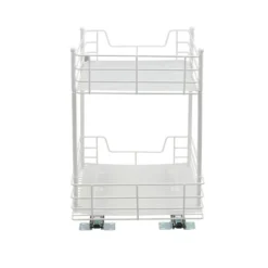 Household Essentials 12" 2-Tier Pantry Organizer White -HOMCOM Store GUEST 1269d09c af7e 4e6f b72d 759c49d323b4