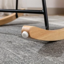 Upholstered Rocking Accent Chair With High Backrest And Armrests-ModernLuxe -HOMCOM Store GUEST 1290366a 35de 4591 a7be 77fc6d4b011a