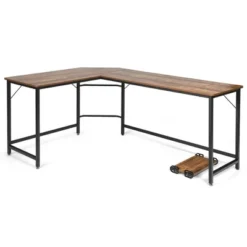 Costway L-Shaped Computer Desk Corner Workstation Study Gaming Table Home Office -HOMCOM Store GUEST 1293744a 2ce6 4c8b b26b 9f68c7702528