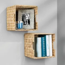 MDesign Large Woven Hyacinth Home Storage Basket For Cube Furniture, 2 Pack 11 MDesign Large Woven Hyacinth Home Storage Basket For Cube Furniture, 2 Pack -HOMCOM Store GUEST 13096c61 cc7f 4d5b adc6 58685258b528