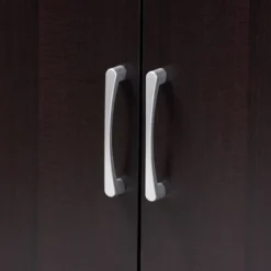 Marine Finished 2 Door Wood Entryway Shoe Storage Cabinet With Open Shelves Brown - Baxton Studio -HOMCOM Store GUEST 13104b09 9ed0 49b3 ba9d edb69bd896d7