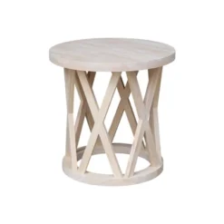 24" Ceylon Round End Table - International Concepts -HOMCOM Store GUEST 13265a18 6656 499a bae8 a64ad79903d5