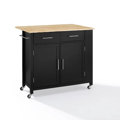 Savannah Wood Top Drop Leaf Kitchen Island/Cart - Crosley 20 Savannah Wood Top Drop Leaf Kitchen Island/Cart - Crosley - Image 18