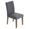 Set Of 2 Westport Tufted Dining Chair Gray - Finch -HOMCOM Store GUEST 13b9b867 0f93 482a 8ce1 043717b76bd9