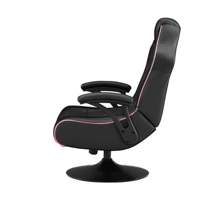 CXR3 Neo Fiber LED Audio Pedestal Gaming Chair With Subwoofer Black - X Rocker 6 CXR3 Neo Fiber LED Audio Pedestal Gaming Chair With Subwoofer Black - X Rocker - Image 4